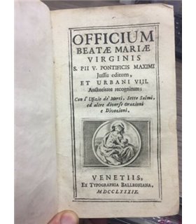 Officium Beatae Mariae S. Pii V. Pontificis Maximi