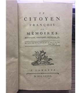 Le citoyen françois ou mémoires historiques, politiques, physiques, ecc