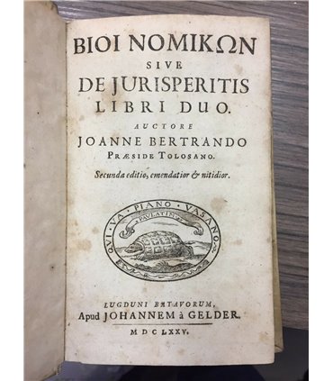 Bioi nomikon sive de jurisperitis