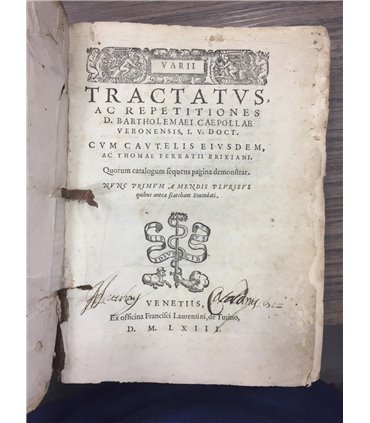Varii tractatus ac repetitiones