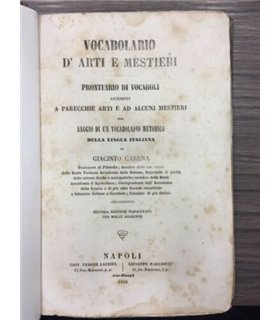 Vocabolario d'arti e mestieri