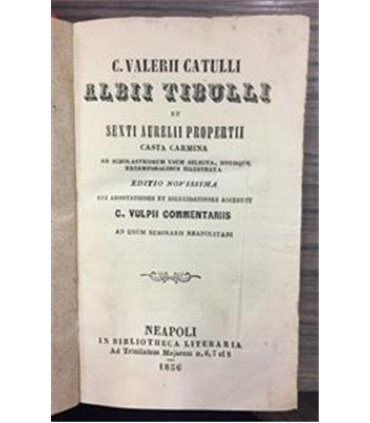 Albii Tibulli et sexti aurelii porpertii casta carmina