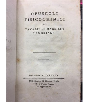 Opuscoli fisico-chimici