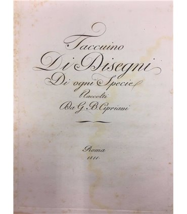 Taccuino di disegni di ogni specie raccolti da G.B. Cipriani