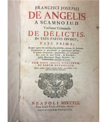 Tractatus Criminalis de Delictis