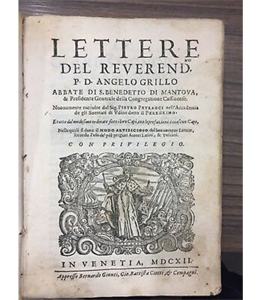Lettere del reverend. P.D. Angelo Grillo