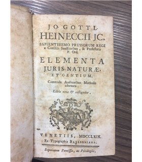 Elementa juris naturae et gentium
