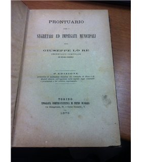 Prontuario per i segretari ed impiegati minicipali