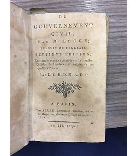 Du Governement civil