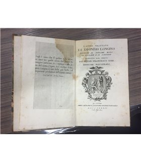 L'aureo trattato di Dionisio Longino intorno al sublime modo di parlare e di scrivere
