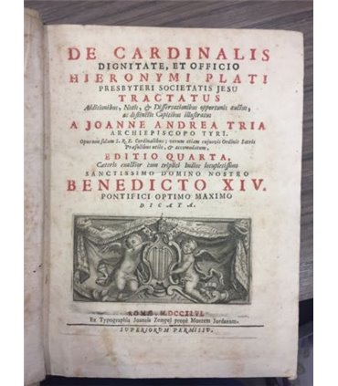 De Cardinalis dignitate, et officio Hieronymi Plati