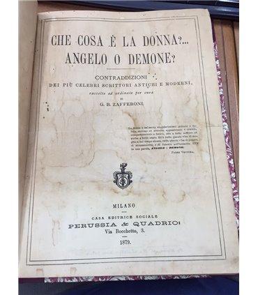 Che cosa è la donna? angelo o demone?