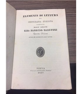 Elementi di lettura ed ortografia italiana