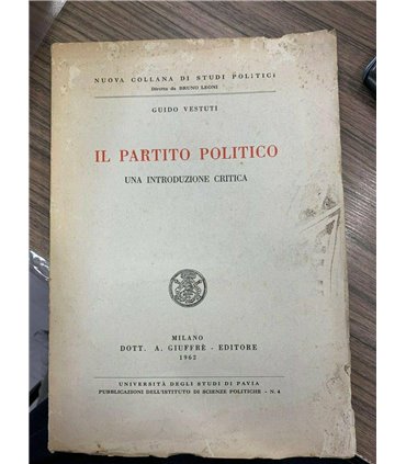 Il partito politico. Una introduzione critica