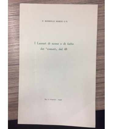 I Lazzari di nome e di fatto dei "romori" del 48