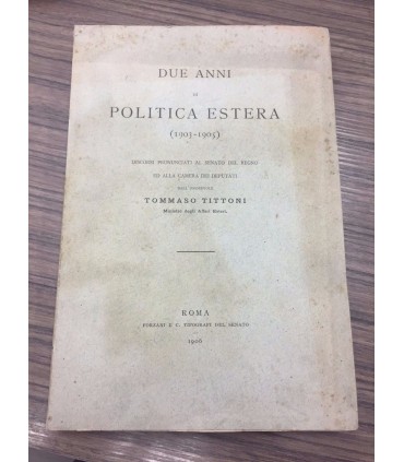 Due anni di politica estera