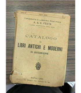 Catalogo di libri antichi e moderni di occasione
