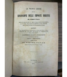 La nuova legge sulla riscossione delle imposte dirette del regno d'Italia
