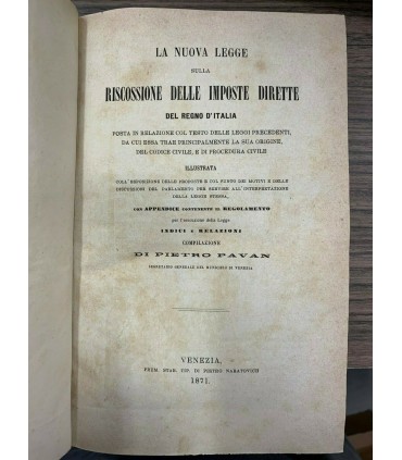 La nuova legge sulla riscossione delle imposte dirette del regno d'Italia