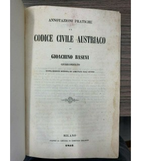 Annotazioni pratiche al codice civile austriaco