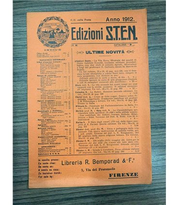 Edizioni S.T.E.N. Catalogo "B" n. 9