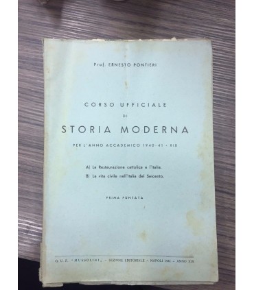 Corso ufficiale di storia moderna