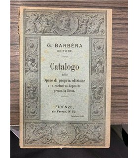 Catalogo delle opere di propria edizione o in esclusivo deposito presso la Ditta