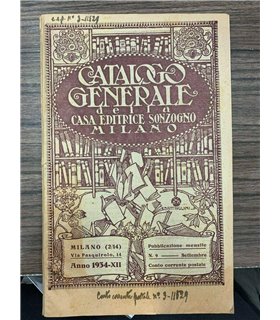 Catalogo generale della Casa Editrice Sonzogno. 1934