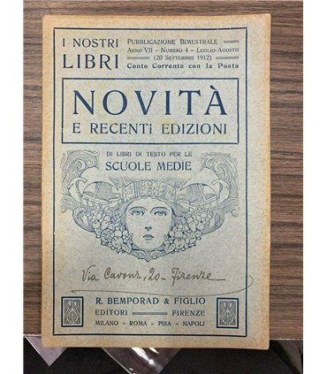 Novità e recenti edizioni di libri di testo per le scuole medie