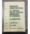 Le origini dello spirito borghese in Francia