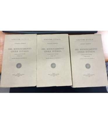 Del rinnovamento civile d'Italia. 3 voll
