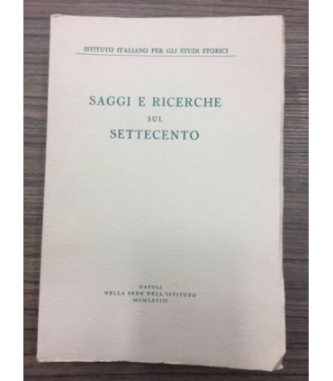 Saggi e ricerche sul settecento