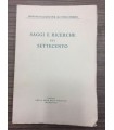 Saggi e ricerche sul settecento