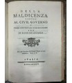 Della Maldicenza contro al civil governo e delle sue fatali conseguenze con de' mezzi per evitarle