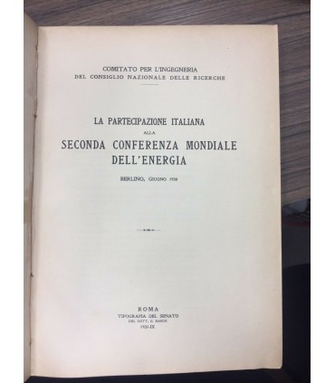 La partecipazione italiana seconda conferenza mondiale dell'Energia