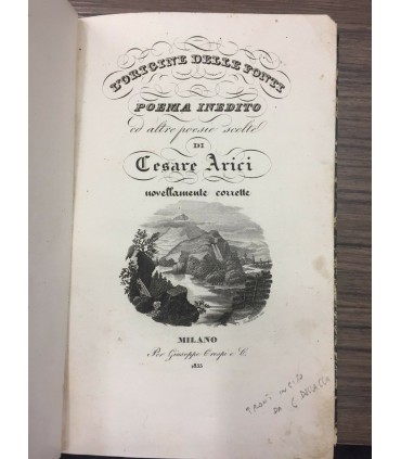 L'origine delle fonti. Poema inedito ed altre poesie scelte