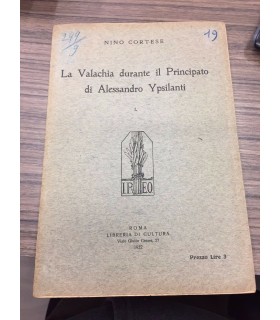 La Valachia durante il Principato di Alessandro Ypsilanti. I