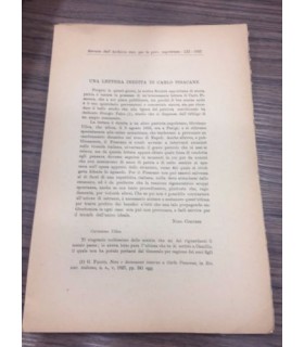 Una lettera inedita di Carlo Pisacane