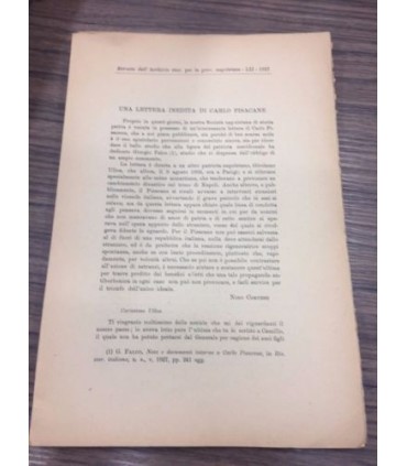 Una lettera inedita di Carlo Pisacane