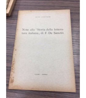 Note sulla "storia della letteratura italiana" di F. De Sanctis