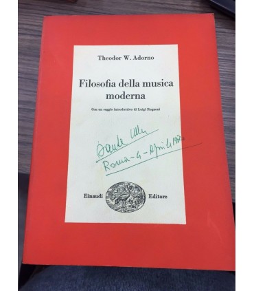 Filosofia della musica moderna