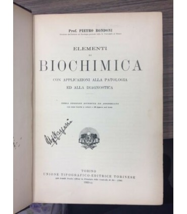 Elementi di biochimica con applicazioni alla patologia ed alla diagnostica
