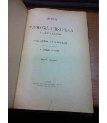 Appunti di patologia chirurgica. Lezioni