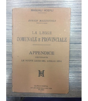 La legge comunale e provinciale