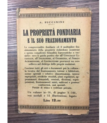 La proprietà fondiaria e il suo finanziamento