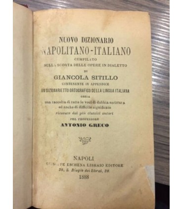 Nuovo dizionario napolitano - italiano