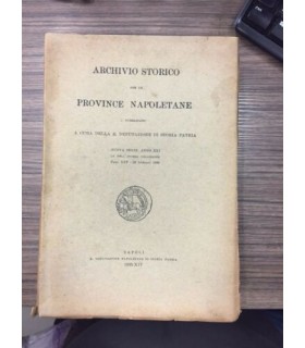 Archivio storico per le provincie napoletane. Volume XXI LX dell'intera collezione
