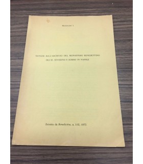 Notizie sull'archivio del monastero benedettino dei SS: Severino e Sossio in Napoli
