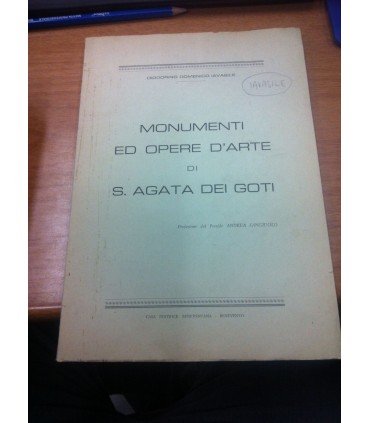 Monumenti ed opere d'arte di S. Agata dei Goti