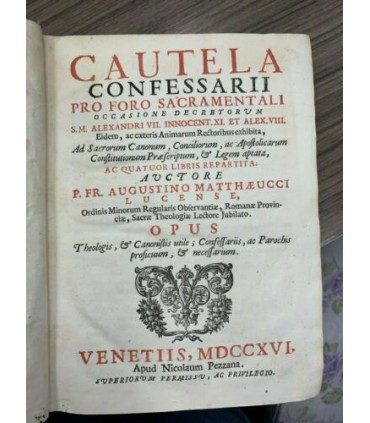Cautela confessarii pro foro sacramentali